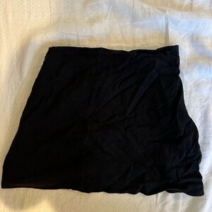 Classic Black Women's Linen Skort